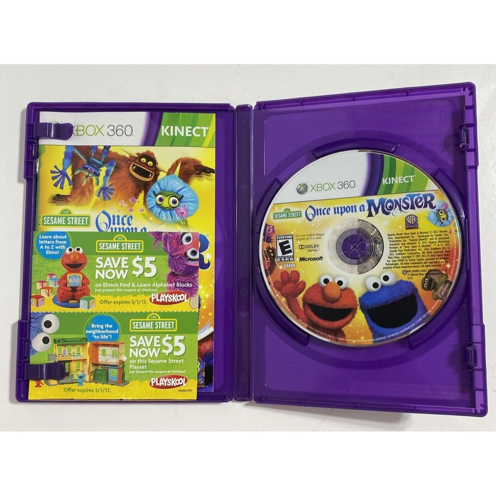 Sesame Street: Once Upon a Monster (Requires Kinect) Xbox 360 Complete Working - Picture 3 of 9